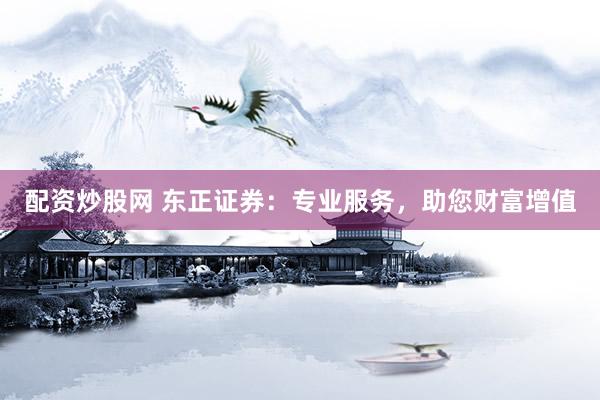 配资炒股网 东正证券：专业服务，助您财富增值
