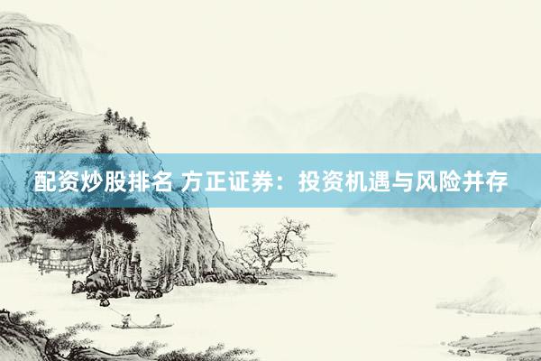 配资炒股排名 方正证券：投资机遇与风险并存