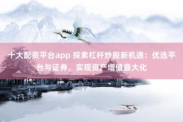 十大配资平台app 探索杠杆炒股新机遇：优选平台与证券，实现资产增值最大化