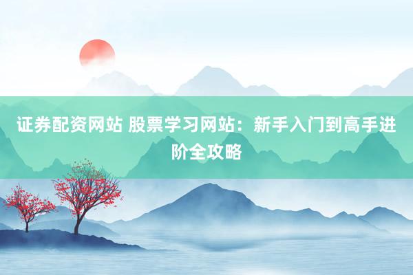 证券配资网站 股票学习网站：新手入门到高手进阶全攻略