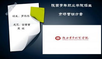 陕西青年职业学院招生策划方案ppt模板下载